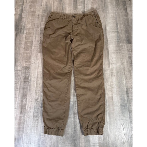 Bearbottom Clothing Pants - Bearbottom Clothing Womens XL Tall Khaki Brown Stretch Chino Jogger Pants